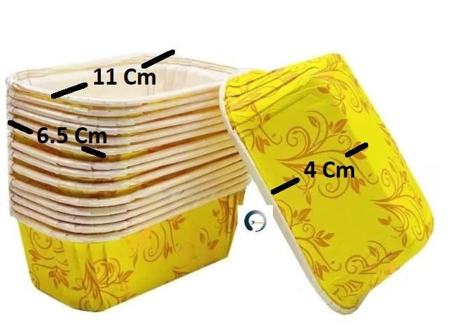 Adaamya 50 Pcs Bake Serve Plumpy Disposable Paper Mould Bakeable TrayPan for Plum Muffin Pasta Cup Cake Loaf Home Restaurant Cafe Beetroot Red - Image 4