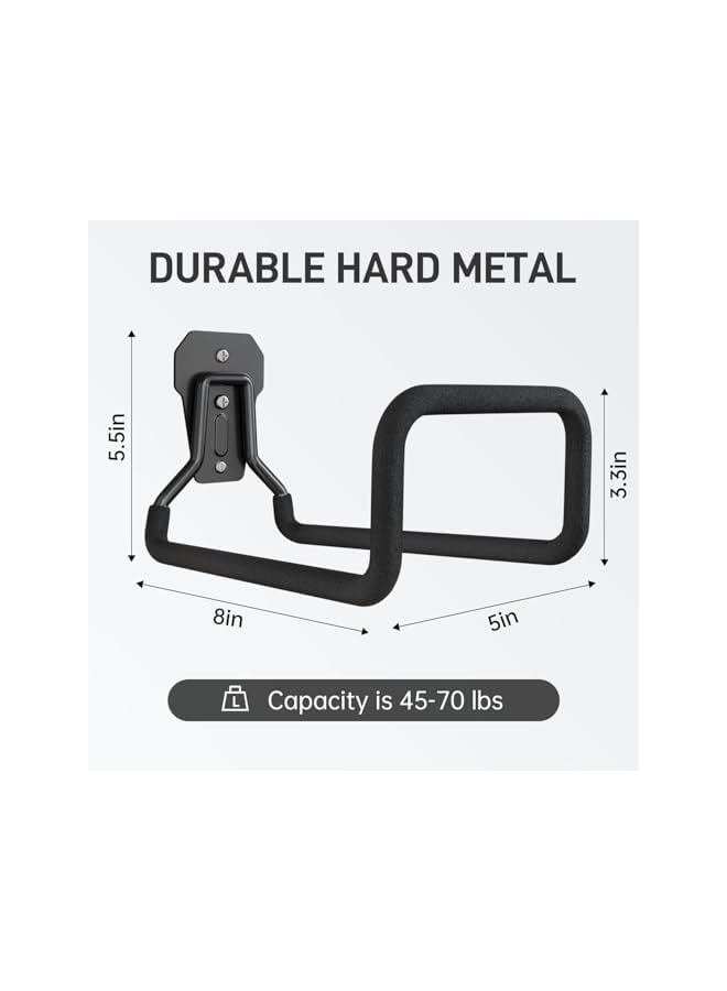 erorex Hose Hanger, Heavy Duty Metal Hose Holder Wall Mount, Garden Hose Holder Wall Mount, Heavy Duty Water Hose Hanger for Garage Outside, Flexible Metal Hose Reel - Image 2