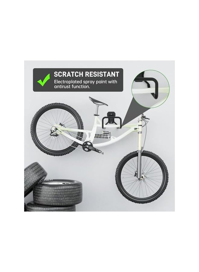 erorex Hose Hanger, Heavy Duty Metal Hose Holder Wall Mount, Garden Hose Holder Wall Mount, Heavy Duty Water Hose Hanger for Garage Outside, Flexible Metal Hose Reel - Image 4