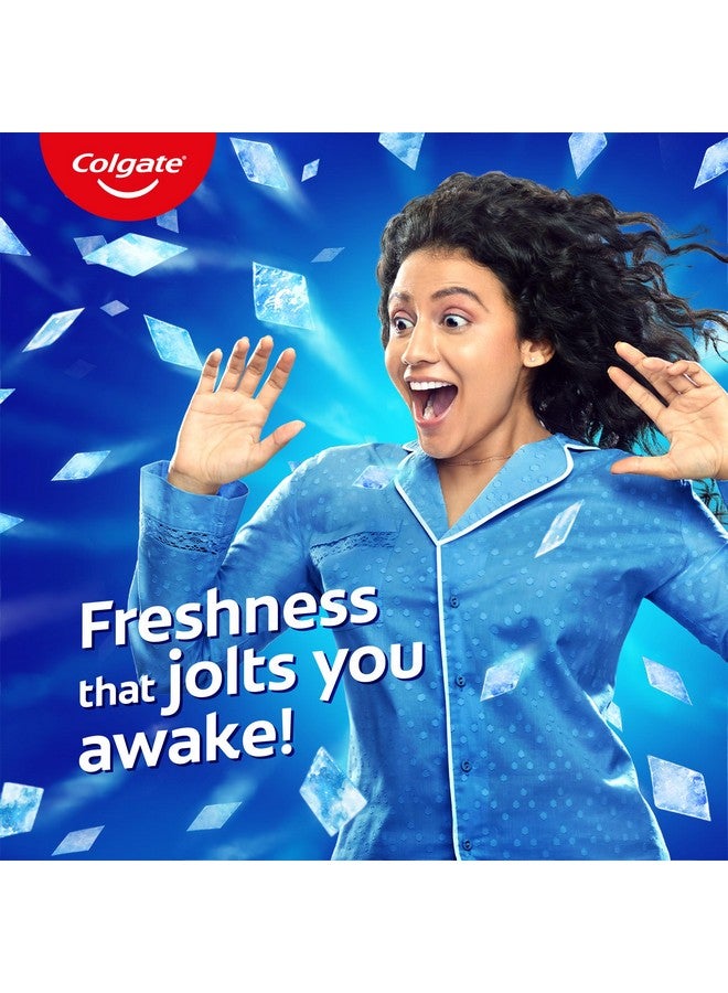 كولجيت معجون أسنان ماكس فريش، معجون أسنان جل أزرق بالمنثول لرائحة فم منعشة للغاية، 300 جرام، 150 جرام × 2 (عرض عبوة كومبو بنكهة النعناع المثلج) - Image 2