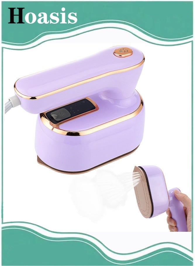 Hoasis Travel Steam Iron, 1090W Foldable Mini Steam Iron Handheld, Travel Steamer for Clothes Supports Wet and Dry Ironing, 15s Fast Heat Up, Portable Steamer Iron for Home and Travel - Image 1