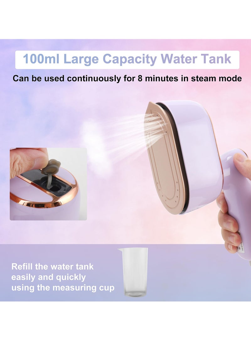 Hoasis Travel Steam Iron, 1090W Foldable Mini Steam Iron Handheld, Travel Steamer for Clothes Supports Wet and Dry Ironing, 15s Fast Heat Up, Portable Steamer Iron for Home and Travel - Image 5