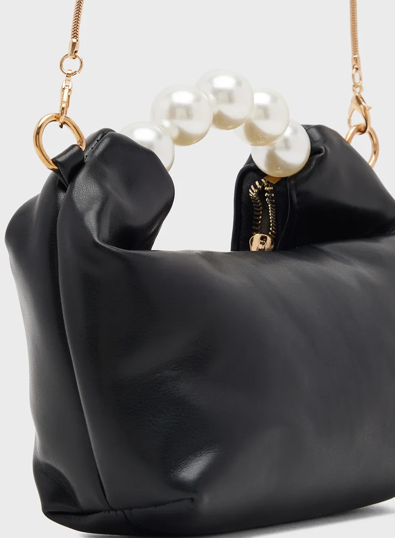 ELLA Pearl Beaded Embellished Mini Bag