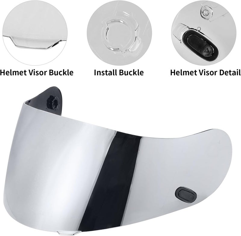 VCOROS Motorcycle Helmet Face Shield Visor Repalcement for HJC Helmet HJ-09 CL-15 CL-17 CL-16 CL-SP AC-12 FS-10 CS-R1 IS-16 CS-R2 Shield - Image 3