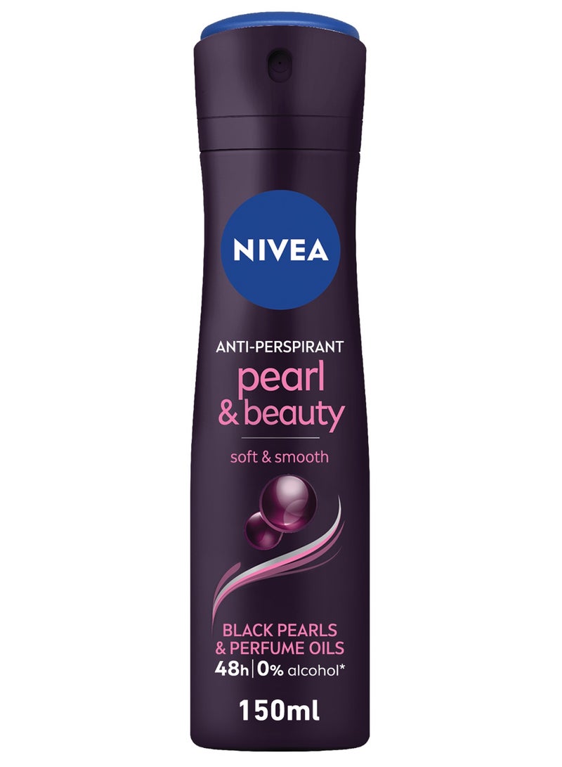 Nivea Antiperspirant Black Pearl And Perfume Oils Spray - Image 1