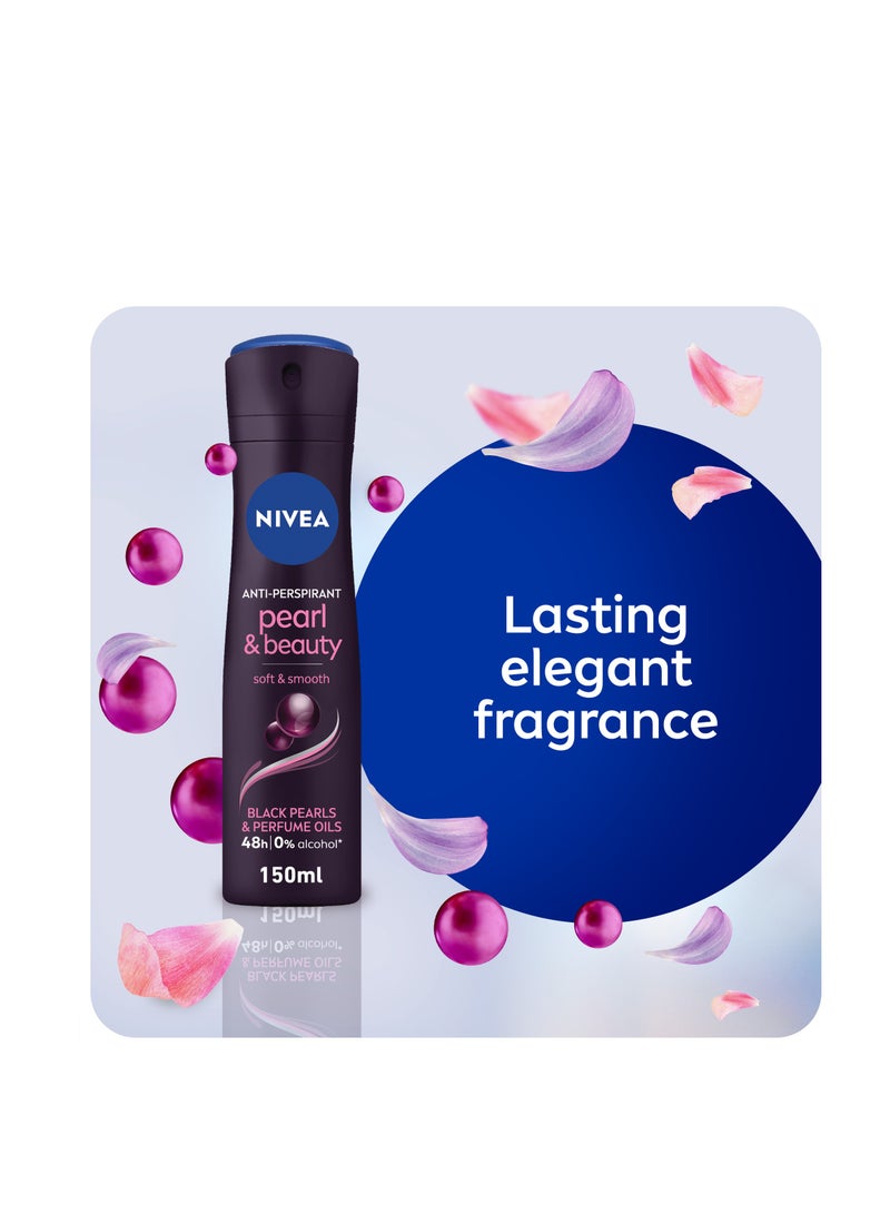 Nivea Antiperspirant Black Pearl And Perfume Oils Spray - Image 5