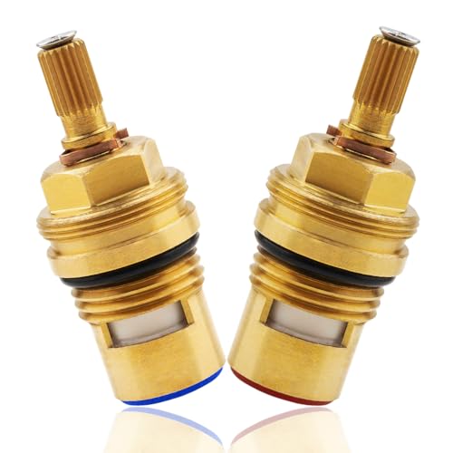 hansengroe 2 Pack Kitchen Faucet Cartridge Replacement Parts for Hansgrohe 94008000 94009000, Cold and Hot Installation Suitable for Shower Valve Cartridge (94009000+94008000) - Image 1
