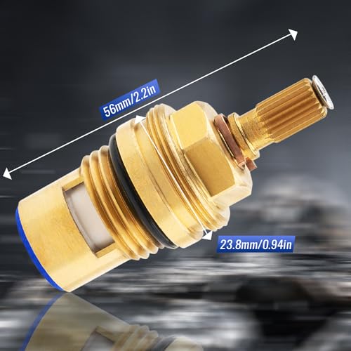 hansengroe 2 Pack Kitchen Faucet Cartridge Replacement Parts for Hansgrohe 94008000 94009000, Cold and Hot Installation Suitable for Shower Valve Cartridge (94009000+94008000) - Image 2