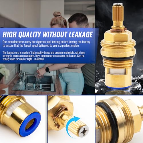 hansengroe 2 Pack Kitchen Faucet Cartridge Replacement Parts for Hansgrohe 94008000 94009000, Cold and Hot Installation Suitable for Shower Valve Cartridge (94009000+94008000) - Image 4