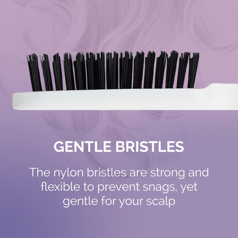 Curl Keeper Root Brush for Hair - Hair Styling Brush with Strong Flexible Nylon Bristles Prevents Snags, Creates Volume & Lift for Curly and All Hair Type - Gentle on Scalp Hair Accessories - Image 4