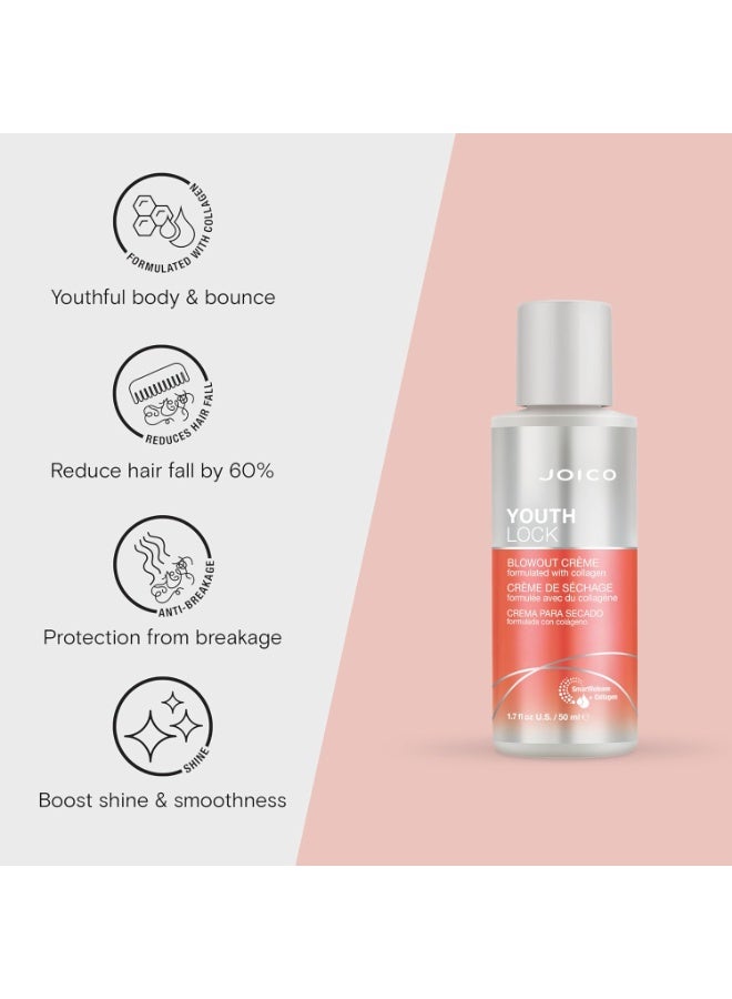 Joico YouthLock Anti-Frizz Blowout Crème 50ml - Image 2
