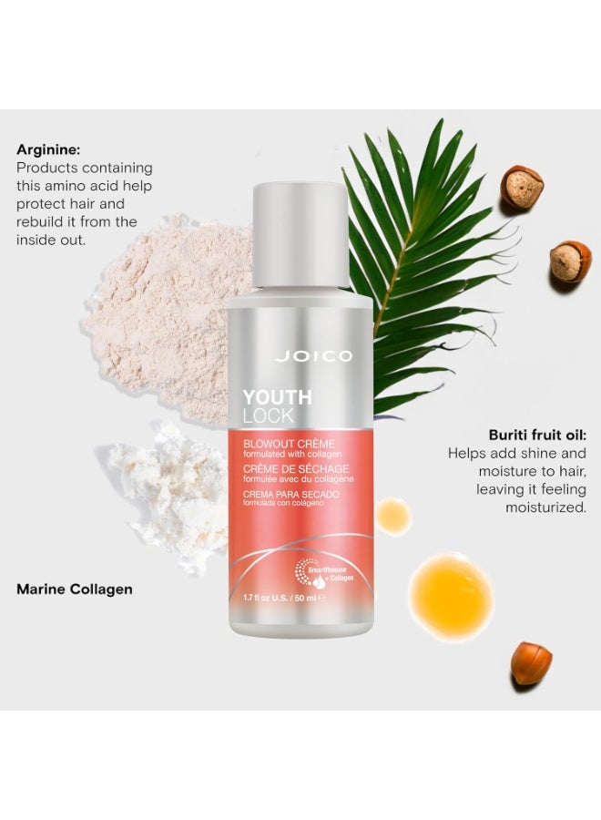 Joico YouthLock Anti-Frizz Blowout Crème 50ml - Image 4