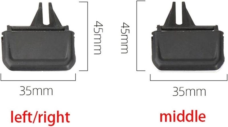 Vuzmode Car A/C Air Vent Grille Tab Clip for VW Tiguan L 2017-2021 - Image 2