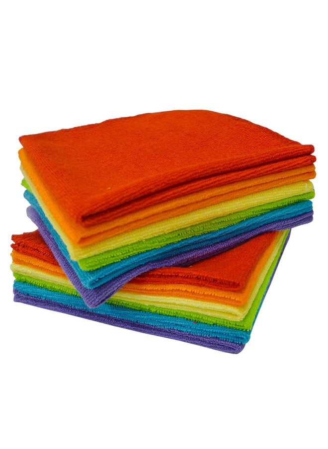 Neat Solutions Neat Solutions Solid Knit Terry Washcloth Set, Multi-color, 12-Count  - Image 4