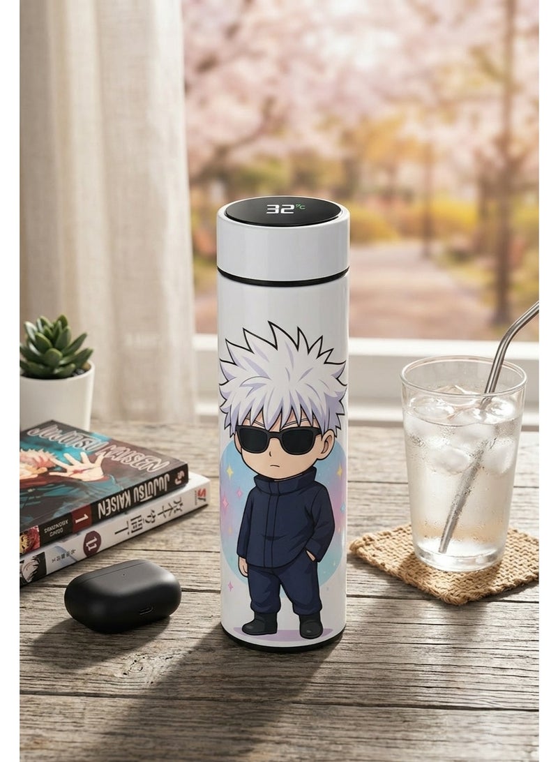 Bickerbond Gojo Edition Smart Water Bottle - Stainless Steel Thermos with LED Temperature Display - Vacuum Insulated Leak-Proof Flask - Image 2