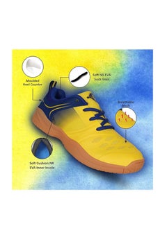 Nivia HY-Court Kids 2.0 Badminton Shoes | 1 UK / 2 US / 35 EU | For Kids | Non-Marking Round Sole || For Badminton, Squash, Tennis Players | Court Shoe  - Image 2