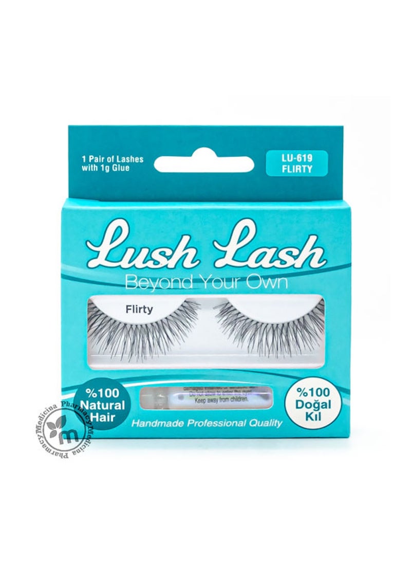 Lush Lash Lush Lash 100% Natural Eyelashes Flirty 619 