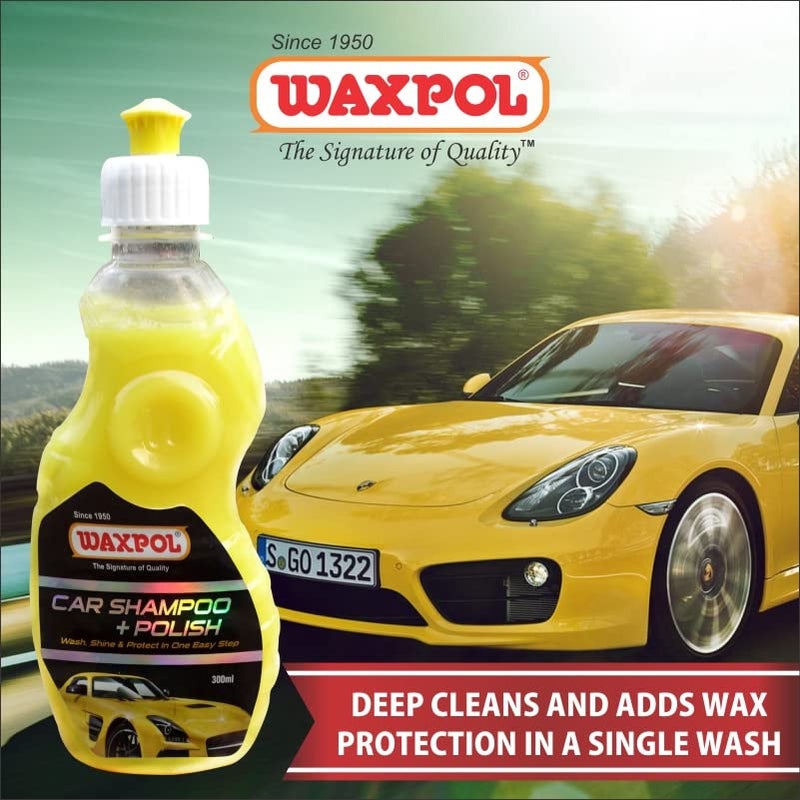 Waxpol شامبو وواكس واكسبول للسيارات + تركيز 300 مل | لمعان عالي، إحساس ناعم غني | متوافق مع رغوة الثلج، غسيل سيارات ودراجات متوازن الرقم الهيدروجيني - Image 4