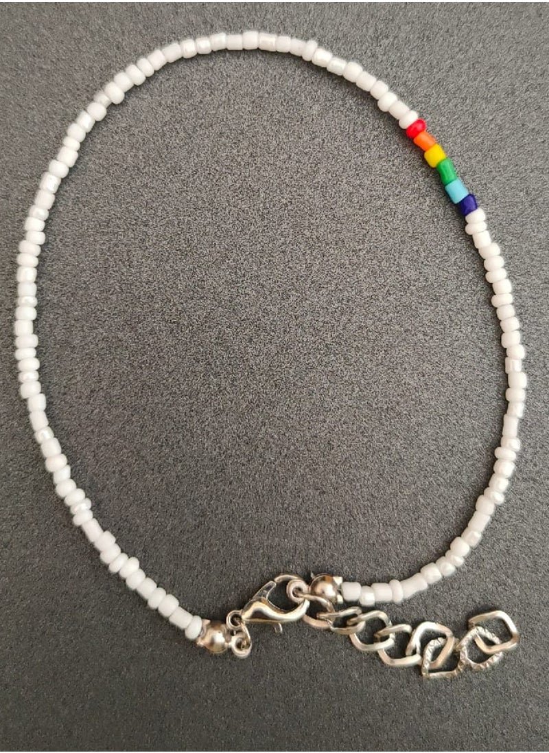 Generic - EvancyStore Handmade Anklet White women's accessories - Image 1