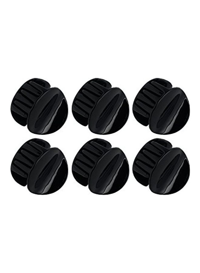 ACCESSHER Pack Of 6 Hair Clips Black - Image 1