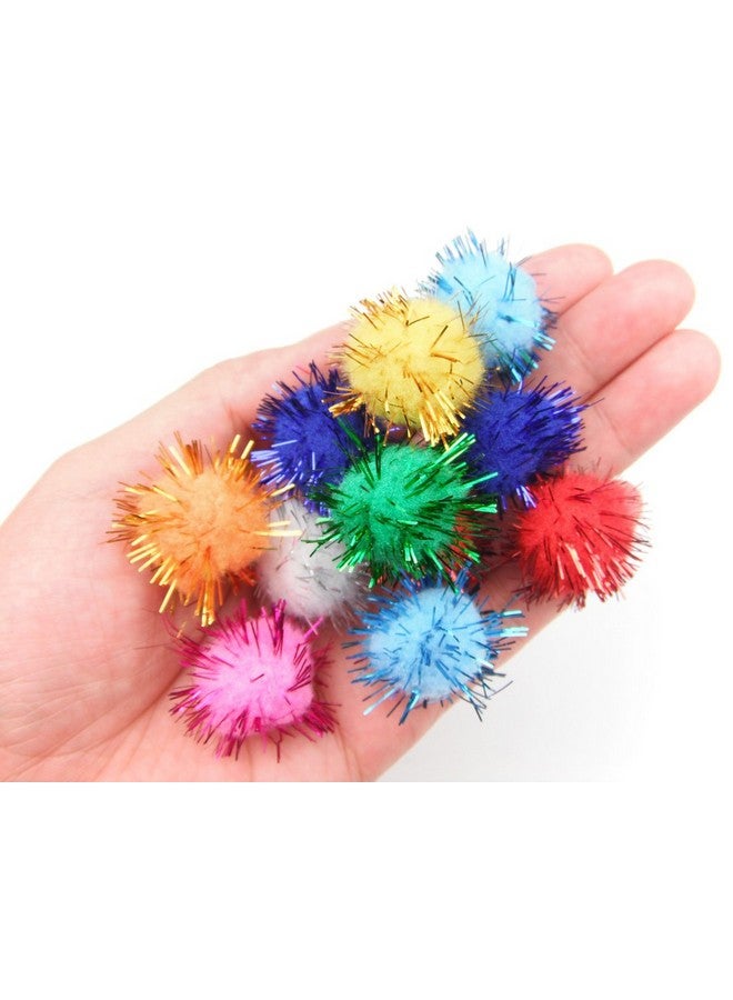 All In One Assorted Color Glitter Sparkle Pom Poms For Craft Diy (20Mm) - Image 3