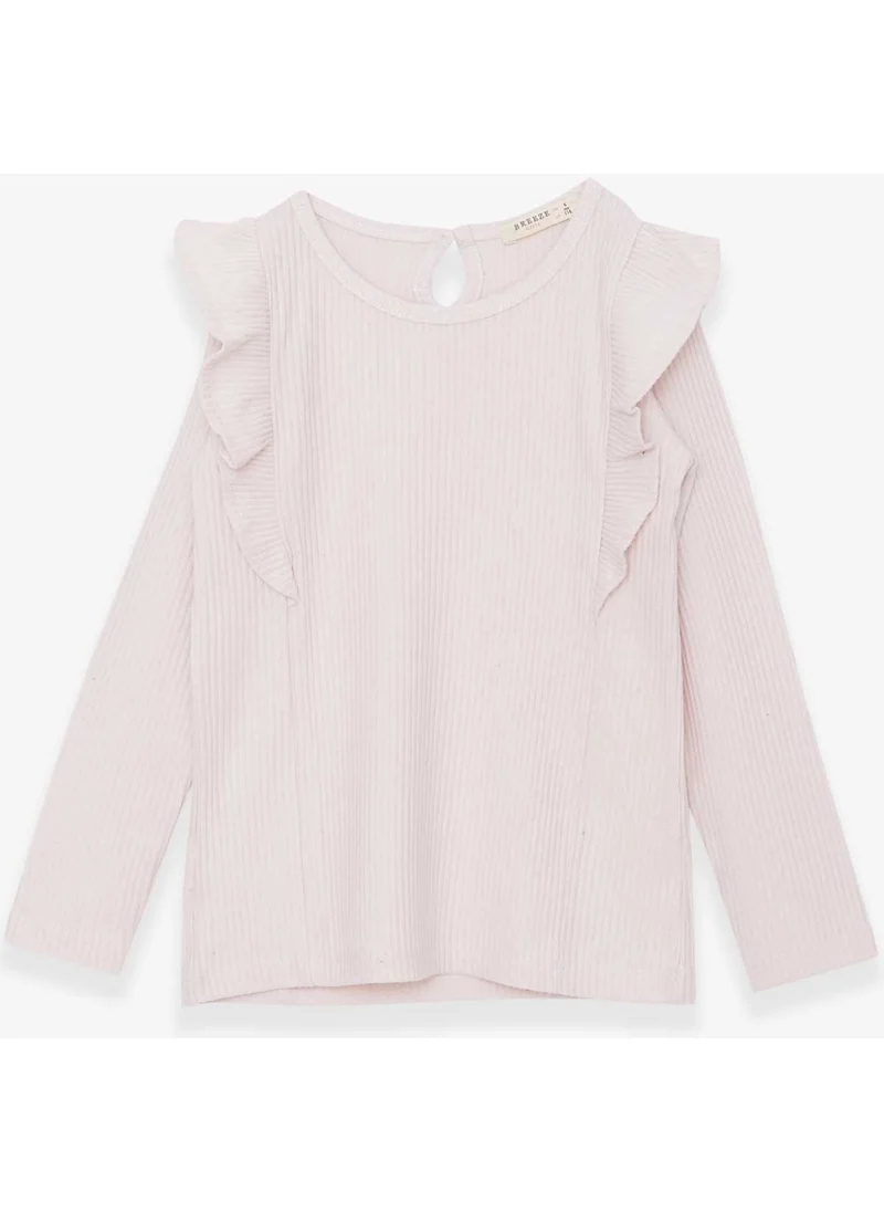 Breeze Girl's Blouse Frilly Cream (1.5-5 Years)