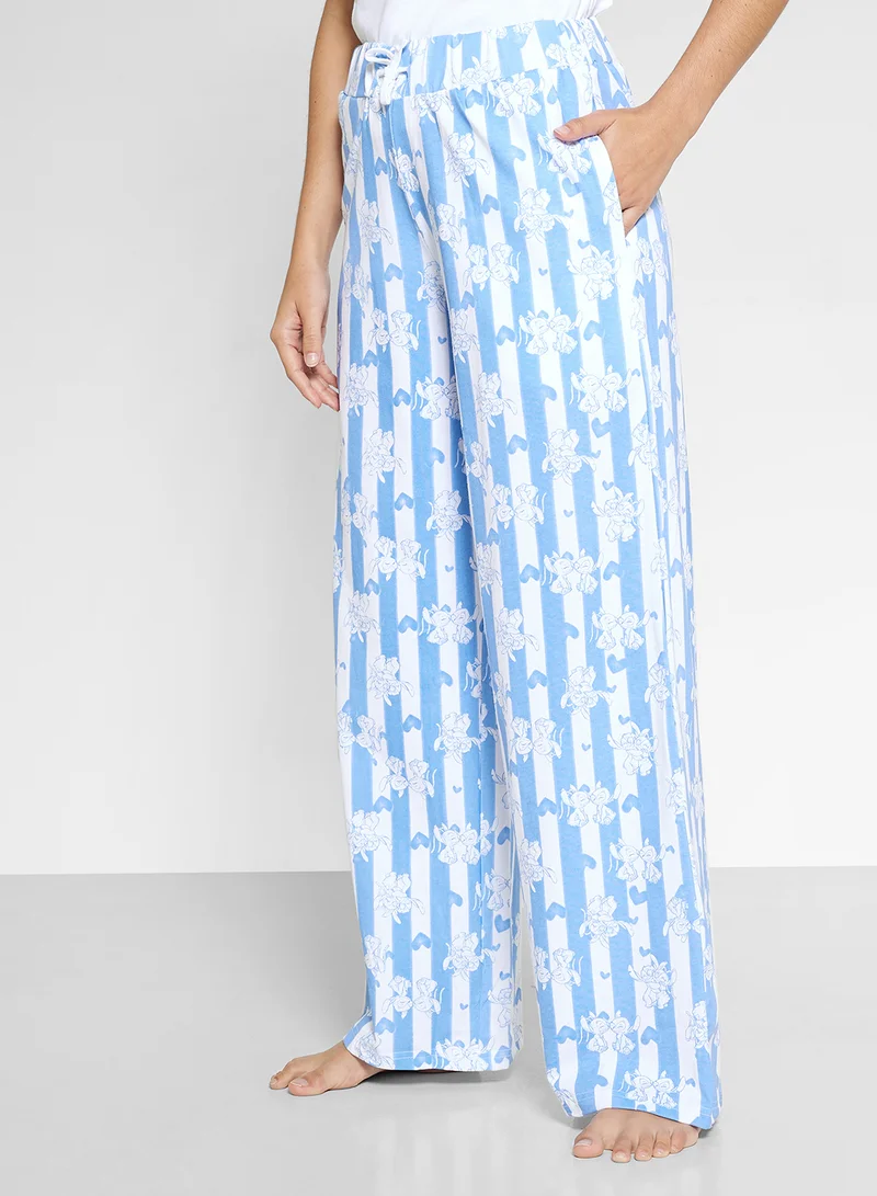 Disney Stitch Graphic T-Shirt & Pyjama Set