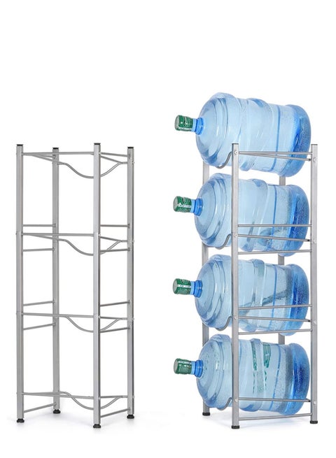 4 Compartment Metal Water Bottle Stand Storage Rack