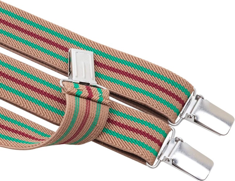 Action Ward Store Womens Suspenders – Y Back Style – 1" Width - Comfortably Adjustable Elastic Straps and Metal Clips - Image 3