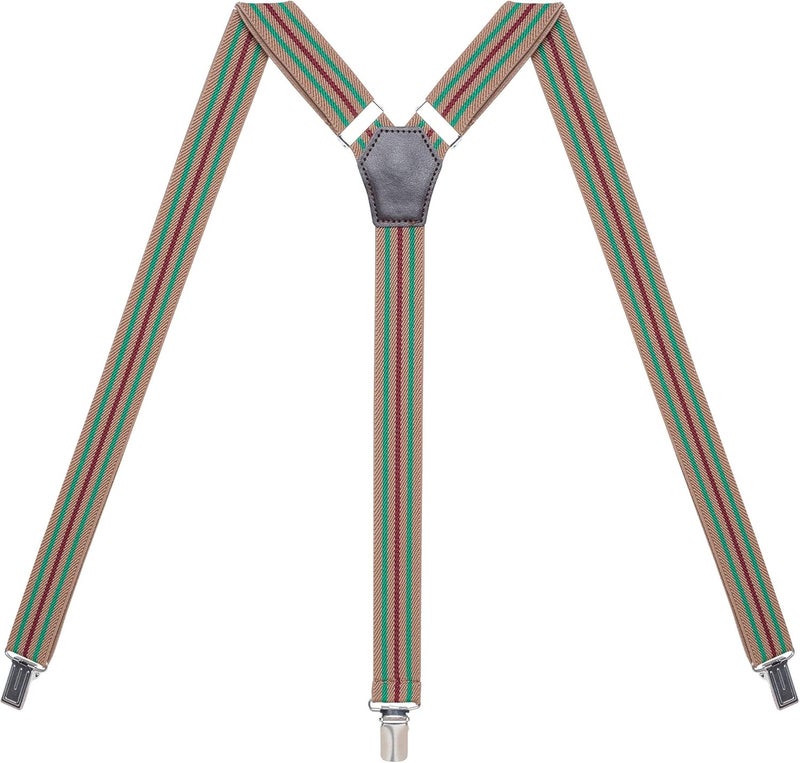 Action Ward Store Womens Suspenders – Y Back Style – 1" Width - Comfortably Adjustable Elastic Straps and Metal Clips - Image 1