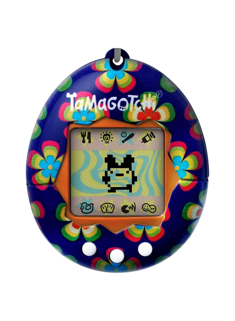تماجوتشي تاماغوتشي سلسلة مفاتيح رقمية إلكترونية أصلية زهور ريترو - Image 2
