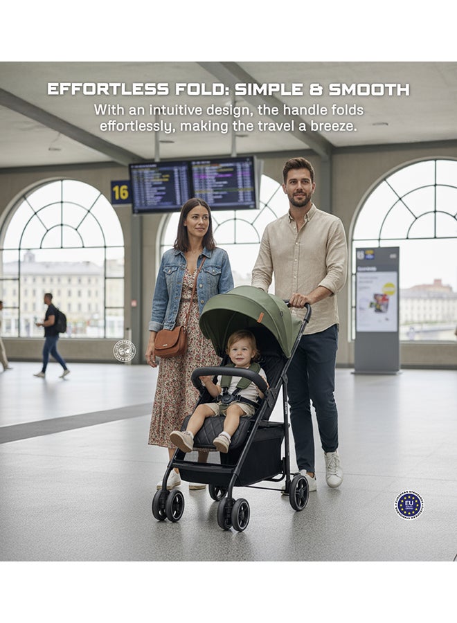 Neobreez VOMX1 Ultra Lightweight Stroller, Compact&Quick Fold Baby Stroller, Travel Stroller, Pushchair, Toddler Baby Trolley, Waterproof UPF 50+Canopy,0-4yrs,22kg,3yrs Warranty - Image 5