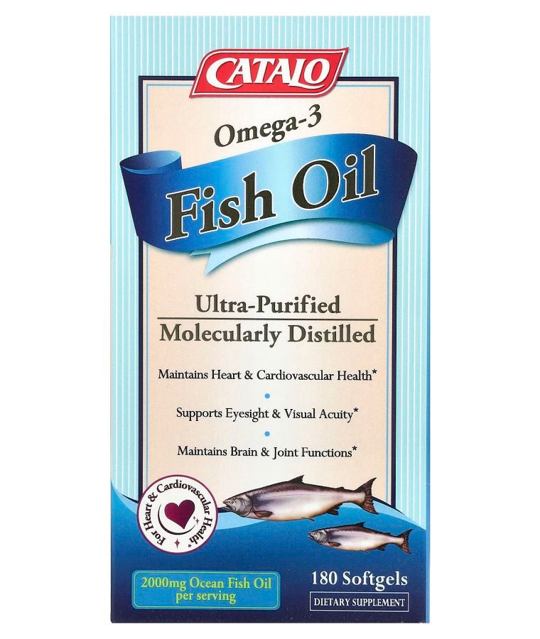 Omega-3 Fish Oil 180 Softgels (1000 mg per Serving)