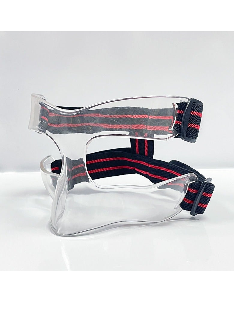 Generic Basketball Mask Protection for Broken Nose Football Nose Mask Face Protection Mask Protective Mask - Comfortable Fit, Suitable for Sports Exercise, Boxing, Football, Enhanced Visibility - Image 3