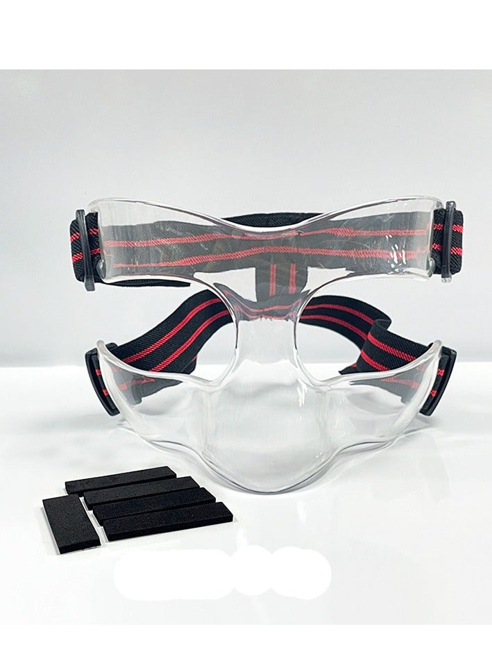 Generic Basketball Mask Protection for Broken Nose Football Nose Mask Face Protection Mask Protective Mask - Comfortable Fit, Suitable for Sports Exercise, Boxing, Football, Enhanced Visibility - Image 2