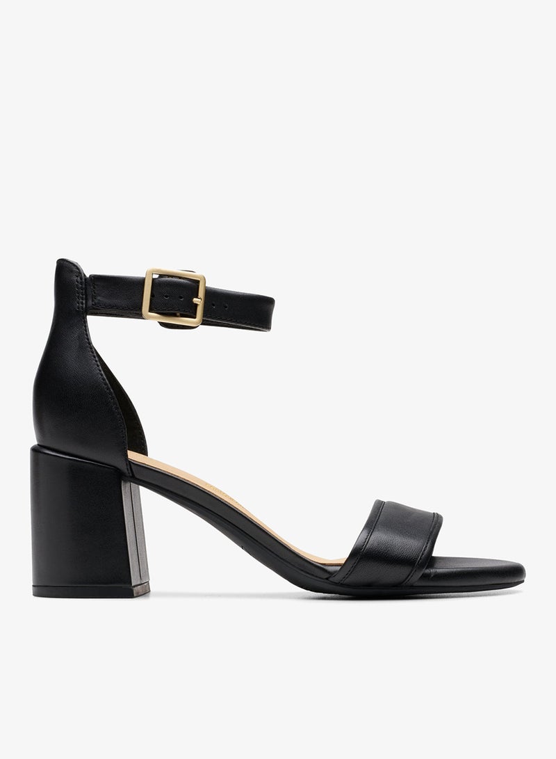 clarks Ezoria Mae Black Leather - Image 1
