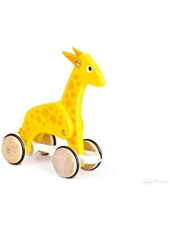 Hape Push And Pull Giraffe Wooden Pull Along Toy  - Image 4