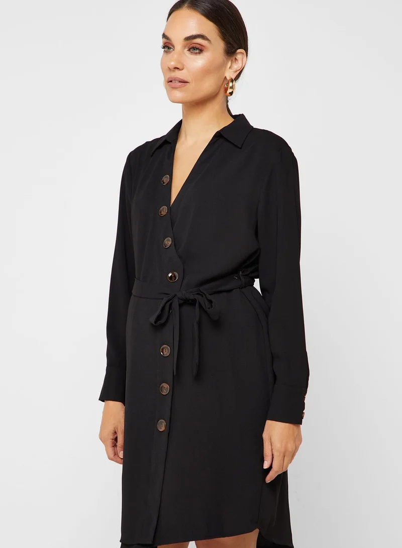 Topshop Maternity Button Shirt Dress