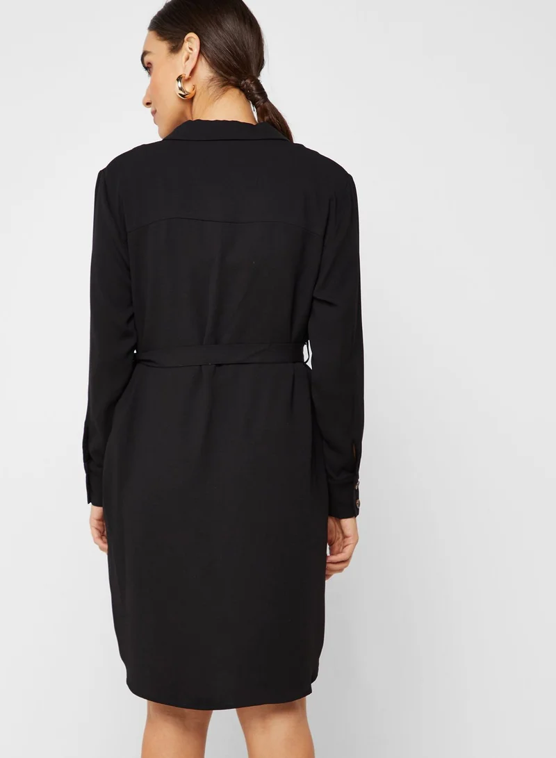 Topshop Maternity Button Shirt Dress