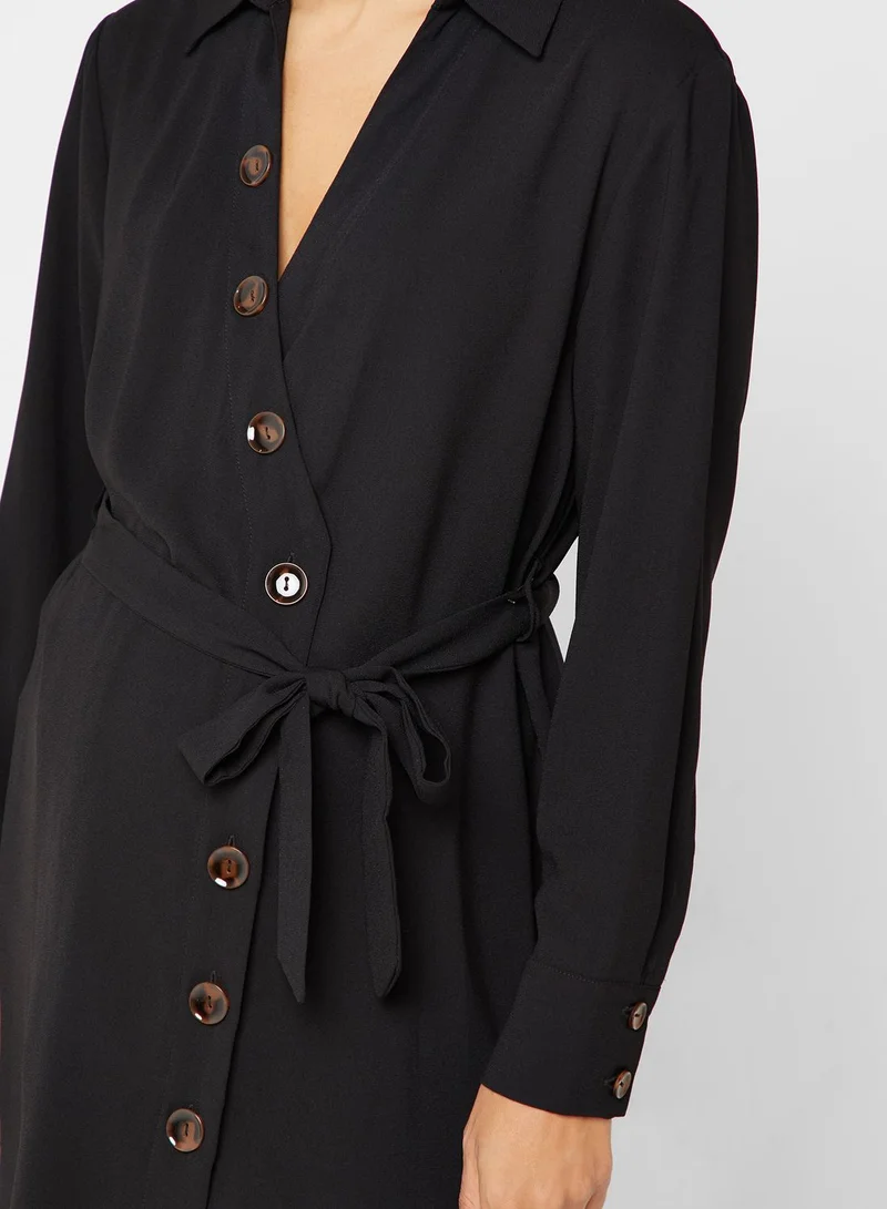 Topshop Maternity Button Shirt Dress