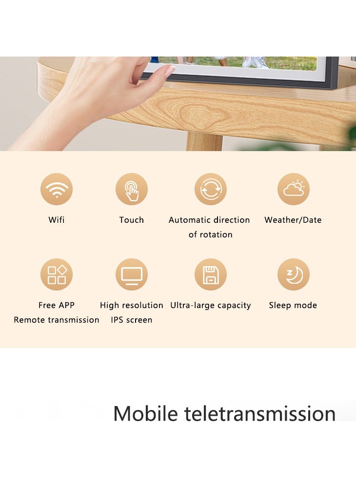 Frameo Digital Picture Frame, 10.1 Inch WiFi, 1280x800 HD IPS Touch Screen, Photo Frame Electronic, 16 GB Memory, Auto-Rotate, Wall Mountable, Share Photos/Videos Instantly via Frameo App from Anywhere - Image 4