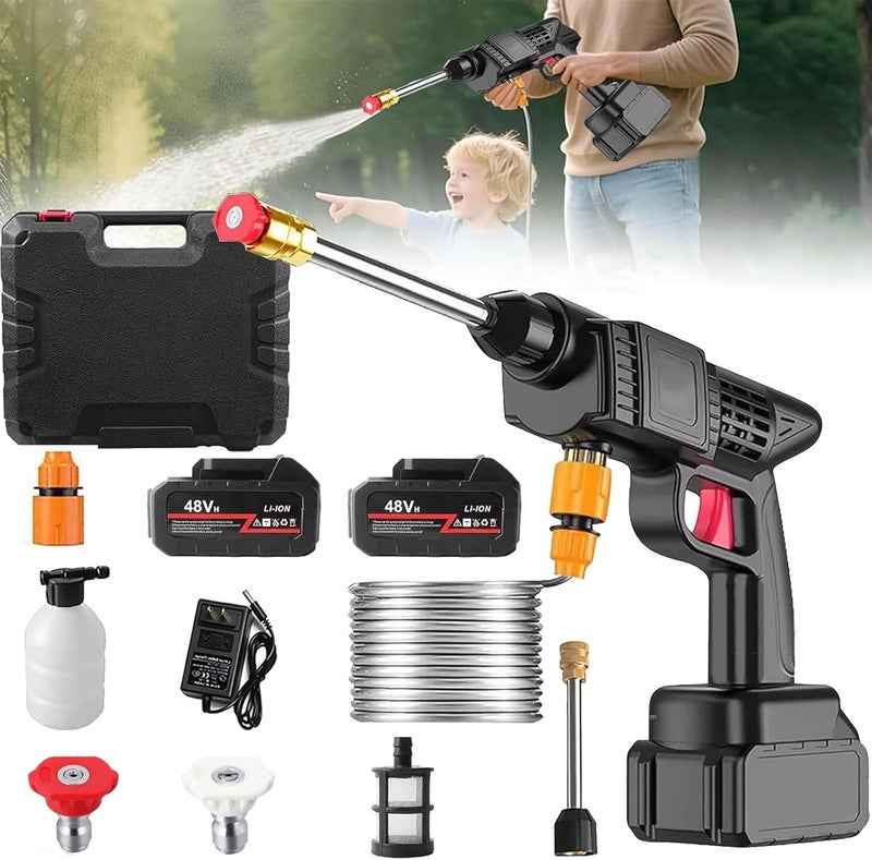 Atldmphic Cordless Pressure Washer, 21V High-Pressure Electric Spray Water Machine with Accessories Kit - Image 1