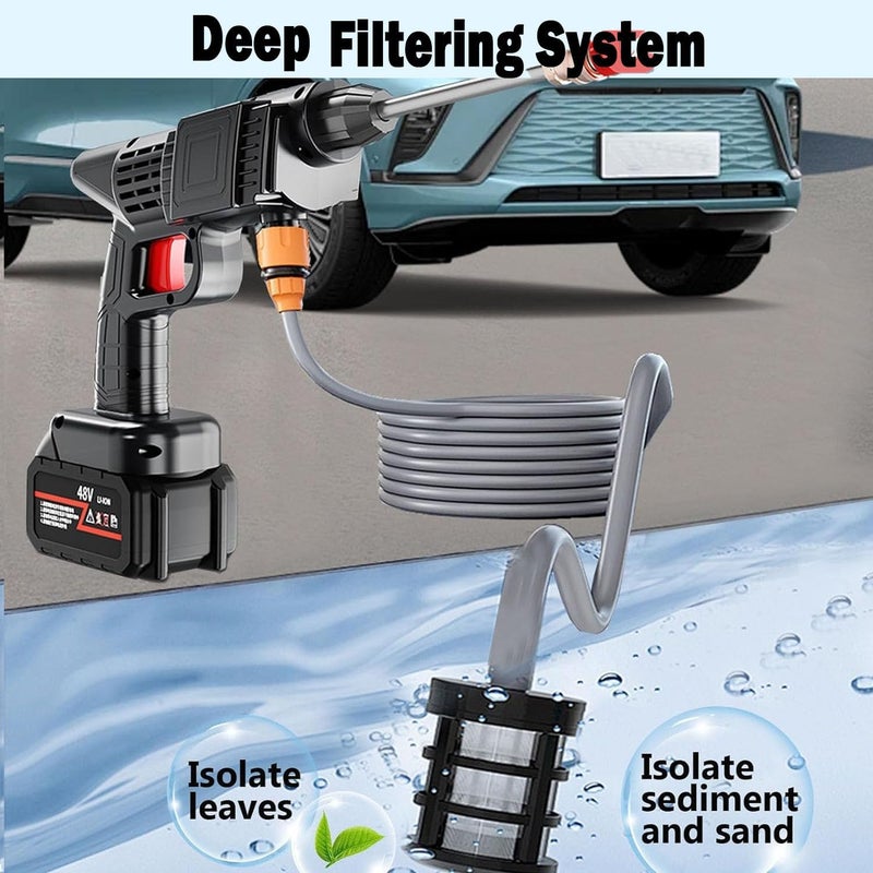 Atldmphic Cordless Pressure Washer, 21V High-Pressure Electric Spray Water Machine with Accessories Kit - Image 3