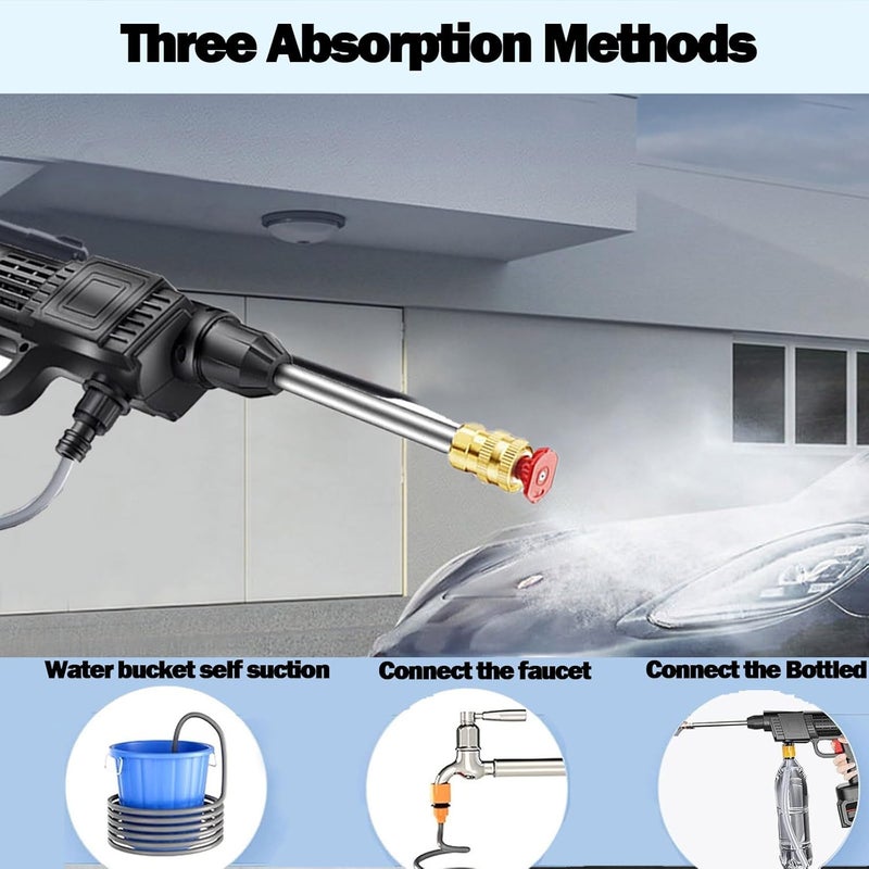 Atldmphic Cordless Pressure Washer, 21V High-Pressure Electric Spray Water Machine with Accessories Kit - Image 5