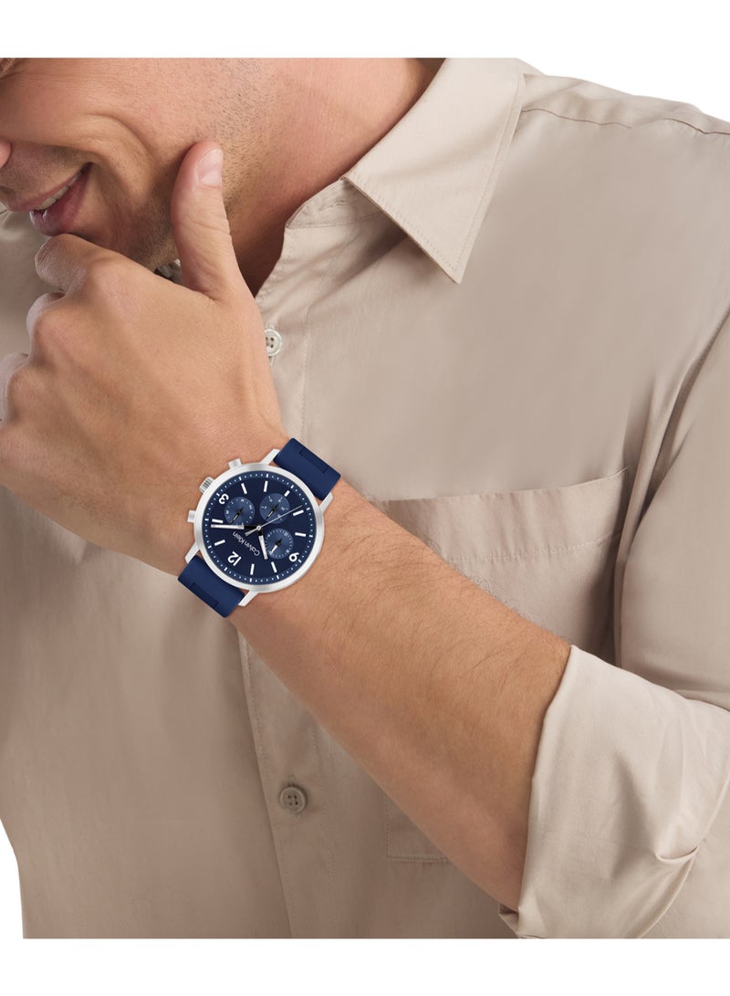 CALVIN KLEIN Round Analog Men's Blue Case Watch - 25200460 - Image 4