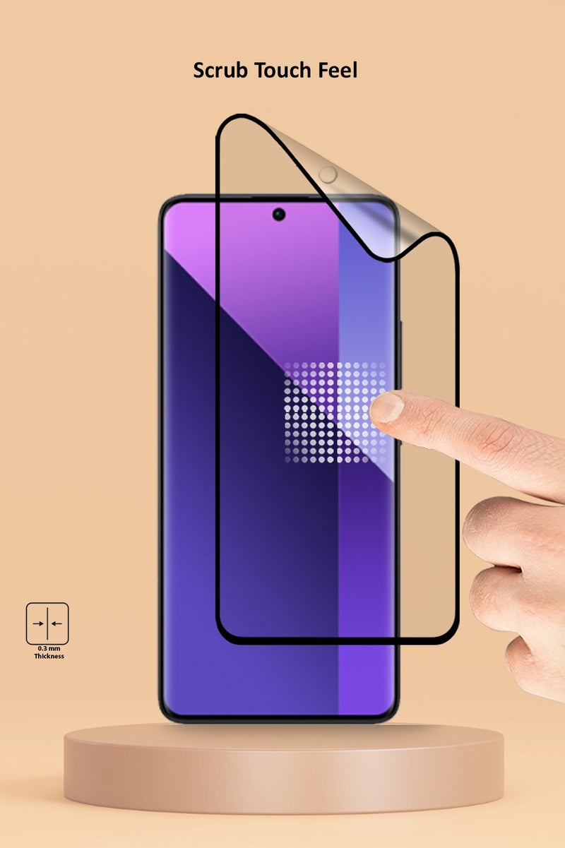 Techie 9D Matte Ceramic Screen Protector Film for  Redmi Note 13 Pro Plus – Smooth Feel Anti Fingerprint Bubble Free - Image 3