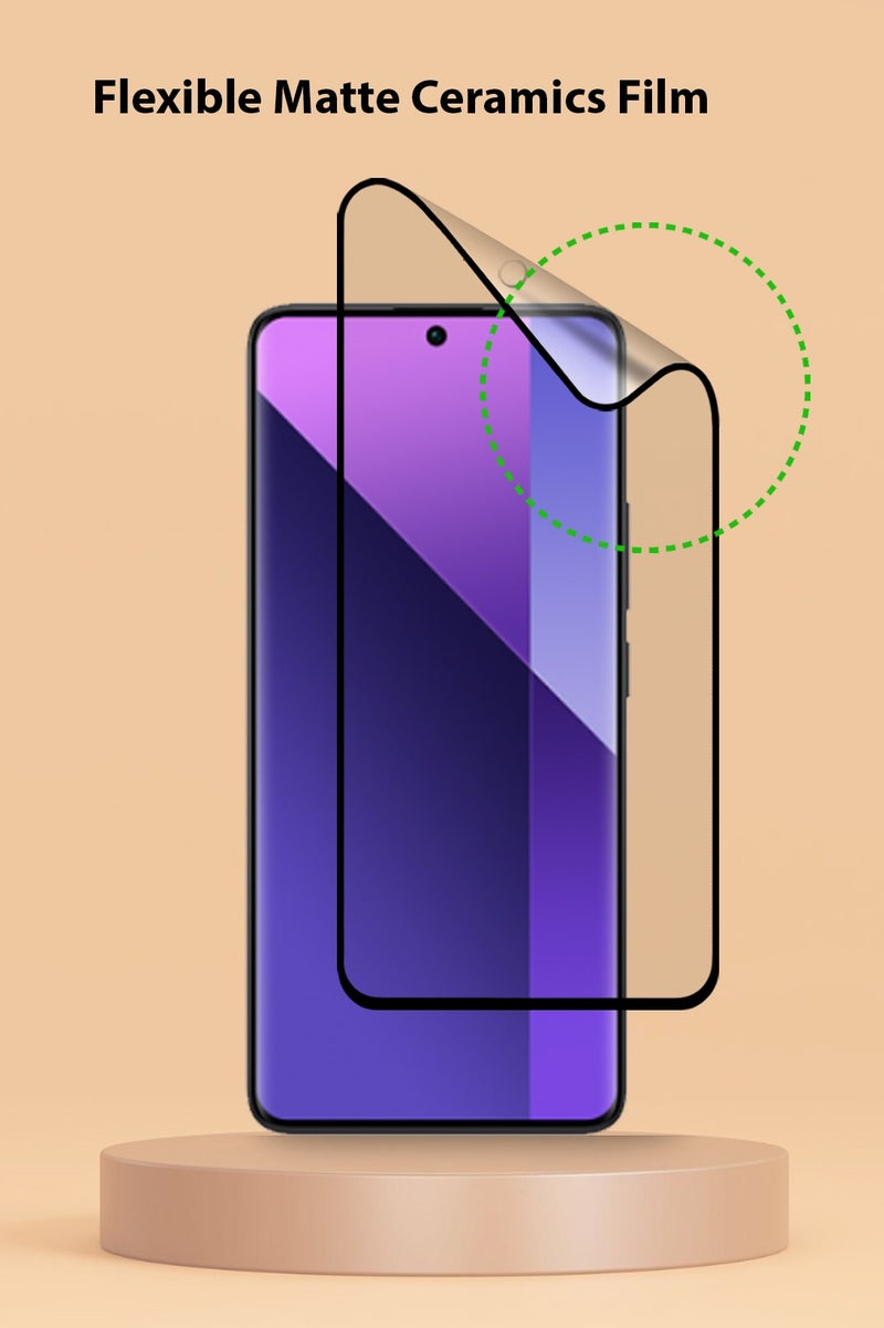 Techie 9D Matte Ceramic Screen Protector Film for  Redmi Note 13 Pro Plus – Smooth Feel Anti Fingerprint Bubble Free - Image 4