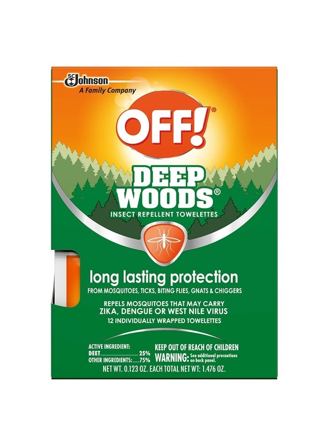 OFF! Deep Woods Insect Towelettes (12 Count (Pack of 3)) - Image 2