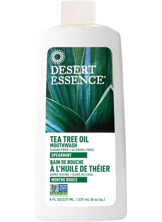 Desert Essence Natural Refreshing Tea Tree Oil Mouthwash - 8fl oz - Image 1