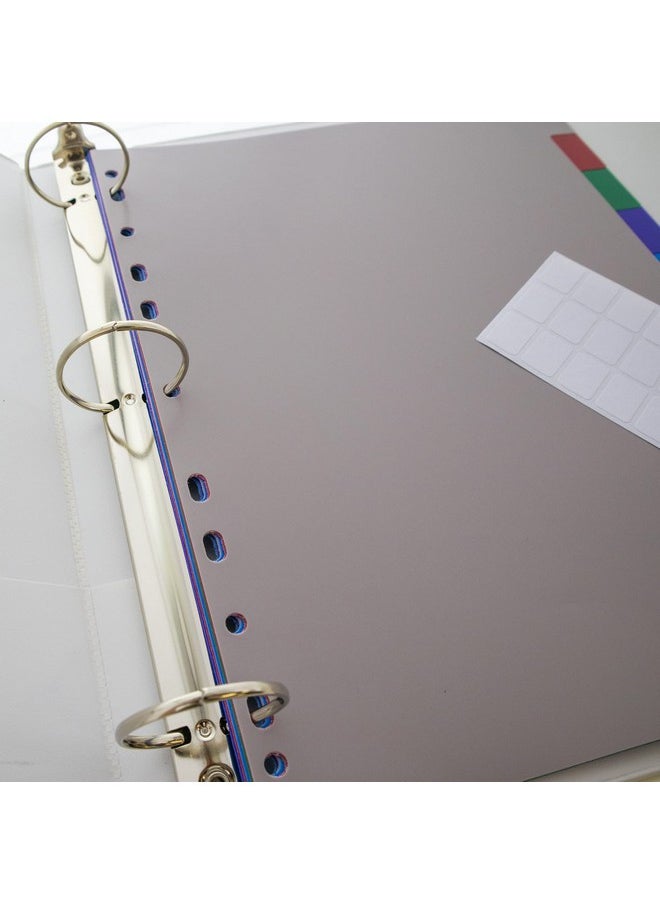 Bazic Products Bazic Binder Dividers W 10 Color Tabs 8. 5 X 11 11 Hole Punch Plastic Index Divider With Tab For 3 Ring Binders (10Pack) 1Pack  - Image 5